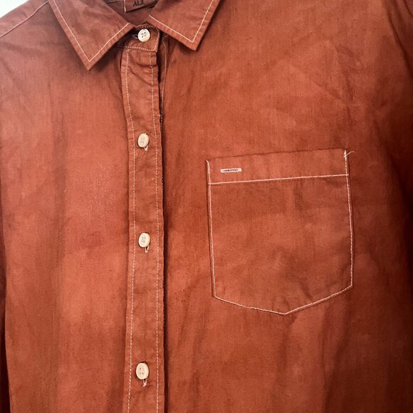 Alex Mill Cup of Jo Hand Dyed Button Down XXL GUC - Picture 7 of 10